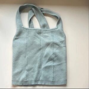 Abercrombie & Fitch Teal Ribbed Knit Top NWT